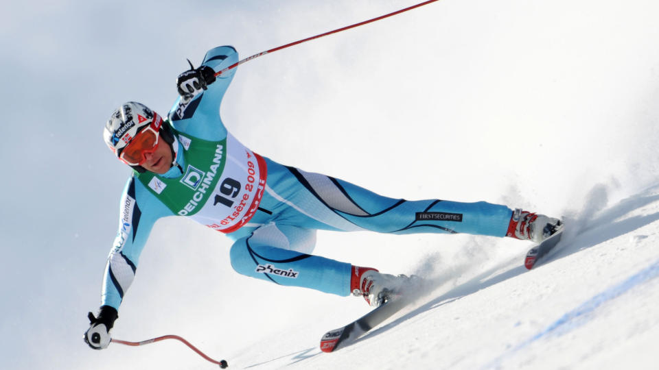 GLATTKJ�RING: Aksel Lund Svindal taklet den isete VM-l�ypa p� en imponerende m�te. Foto: Fabrice Cofrfrini/AFP/Scanpix