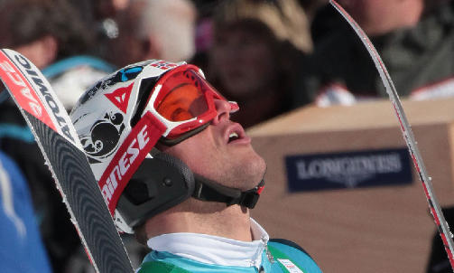 BRONSE: Aksel Lund Svindal kom seg vel ned den t�ffe VM-l�ypa, p� dagens tredje beste tid. Foto: Jacques Demarthon/AFP/Scanpix