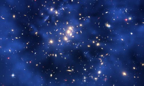 SVART MATERIE: Dette bildet som Hubble tok 15. mai 2007 viste en ring av svart materie i et galaksesenter. Dette var det s� langt beste beviset p� at det eksisterer en mystisk substans som kalles svart materie i store deler av Universet. Foto: AFP/NASA/ESA/M.J/ LEE AND H.FORD(JOHN HOPKINS UNIVERSITY