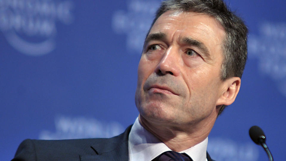 KOMMENDE GENERALSEKRET�R? Danmarks statsminister Anders Fogh Rasmussen har formelt erkl�rt seg som kandidat til stillingen som ny generalsekret�r i NATO. Foto:AFP/ERIC PIERMONT/SCANPIX