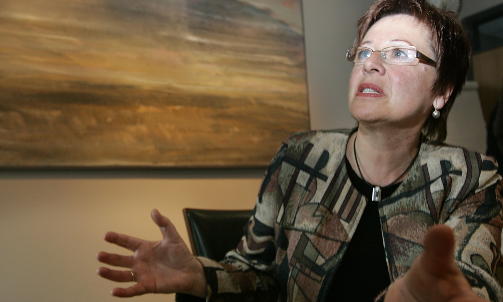 IKKE TILHENGER: Utdanningsforbundets leder Helga Hjetland.
Foto: Heiko Junge / SCANPIX .