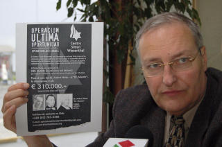 FOR PERFEKT: Leder for Simon Wiesenthal-senteret, Efraim Zuroff, er skeptisk til historien og mener den er �for perfekt�.   AFP PHOTO Mauricio SAEZ/SCANPIX