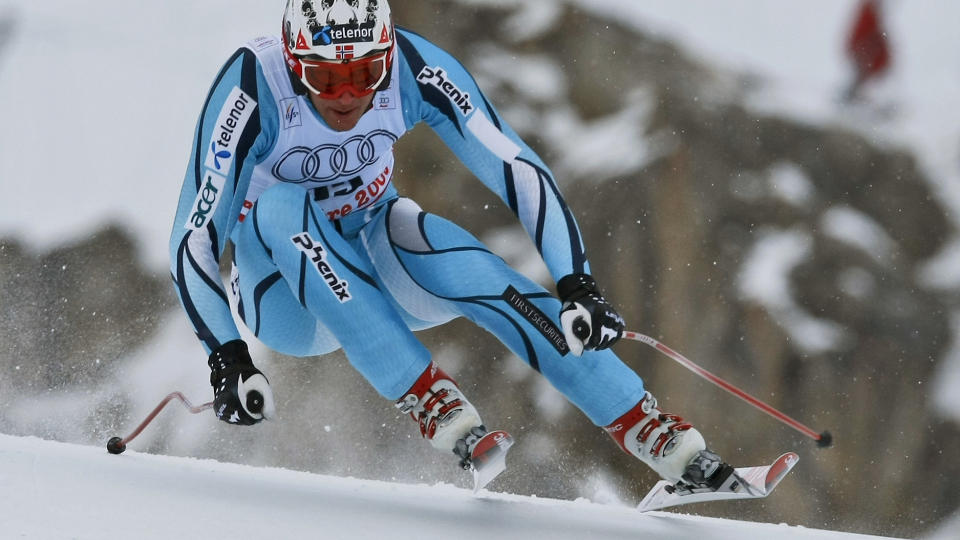 SIKTER MOT NY SUKSESS: Aksel Lund Svindal i farta p� g�rsdagens trening. Foto: Alessandro Trovati/AP/Scanpix