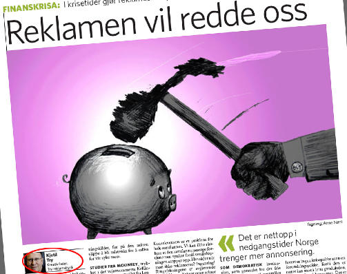 DAGENS DAGBLADET: Den falske kronikken der Kjetil Try er satt som forfatter.