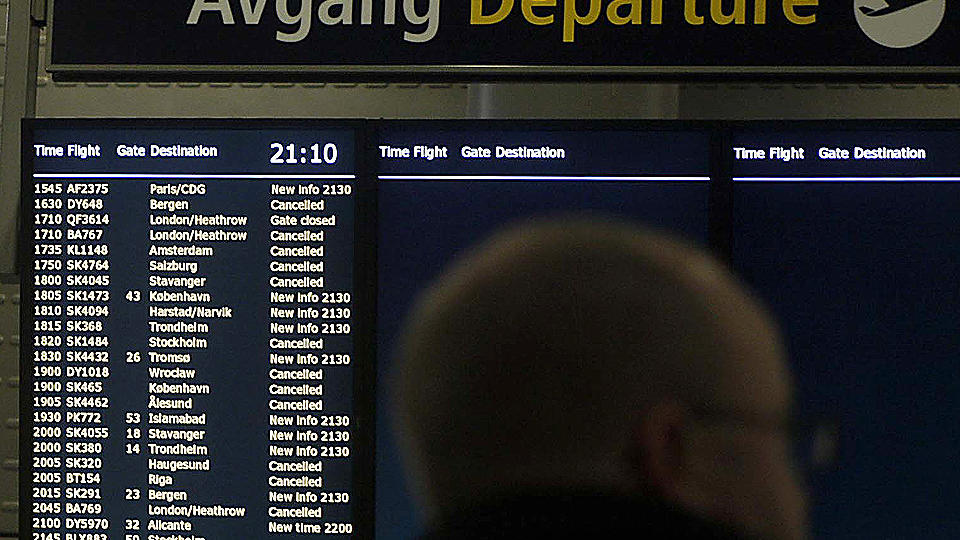 KLART: Det er n� klart for fly � ta av fra Gardermoen, men det er opp til flyselskapene n�r dette vil skje, opplyser informasjonsansvarlig ved OSL, Jo Kobro. Foto: Bj�rn Langsem