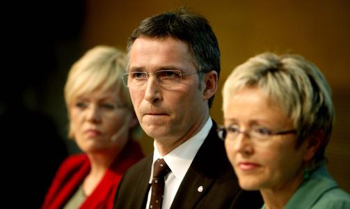 100 MILLIARDER: Regjeringen foresl�r � etablere to nye fond med en samlet kapital p� 100 milliarder kroner for � stabilisere finansmarkedet. Foto: BJ�RN LANGSEM
