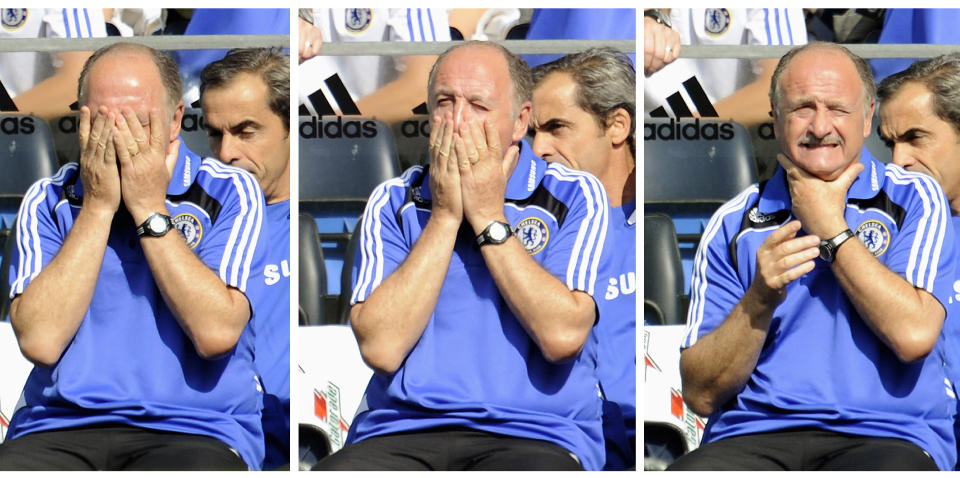 RIK P� AVSKJEDEN? Luiz Felipe Scolari har tidligere uttalt at han neppe blir g�ende lenge arbeidsledig dersom Chelsea-tiden skulle ende. Det har den n� gjort, men med etterl�nnen brasilianeren trolig kan vente seg, trenger han ikke opps�ke trygdekontoret med det f�rste.   Foto: SCANPIX/REUTERS/Dylan Martinez