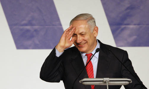 VIL DANNE REGJERING:   Benjamin Netanyahu mener h�yresiden vil kunne danne regjering, med ham i spissen Foto: AP Photo/Odd Andersen/Scanpix