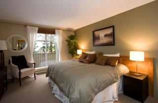 STOR SENG: Dette er et av soverommene i de private hjemmene som er til utleie i Whistler. Foto: WHISTLER DREAM ACCOMMODATIONS