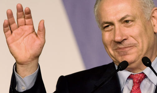 HAR OGS� UTROPT SEG TIL VINNER: Benjamin Netanyahu �nsker ogs� � bli statsminister. Foto: AFP/SCANPIX