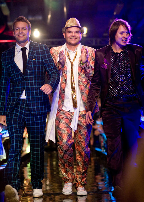 GUTTENE BAK: Et fulltallug Moods of Norway tok i mot applausen fra publikum. Foto: STELLA PICTURES.