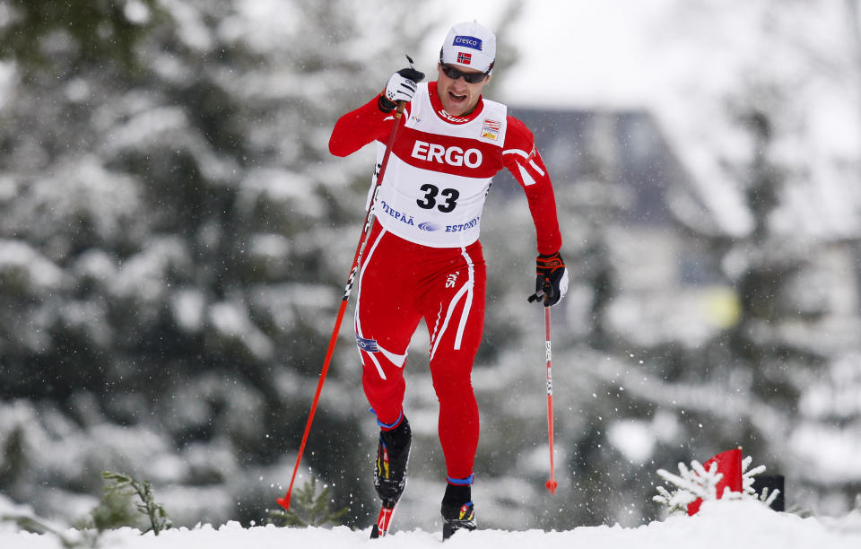 VISTE SEG FRAM: Jens Arne Svartedal viste seg fram p� dagens 15 kilometer i italienske Valdidentro. �stfoldingen ble nummer to bak svenske Anders S�dergren. P� tross av det gode resultatet vil ikke Svartedal delta p� distansen i VM.
Foto: H�kon Mosvold Larsen / SCANPIX