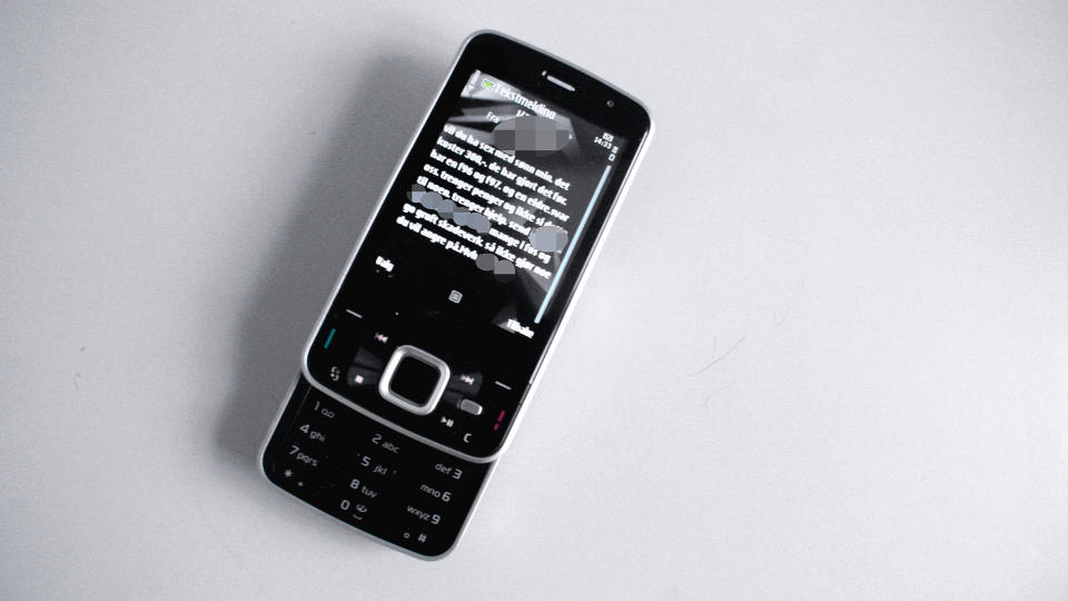 FIKK SMS: Dagbladet.no har v�rt i kontakt med kvinnen som fikk denne tekstmeldingen. Foto: Sindre Granly Meldalen