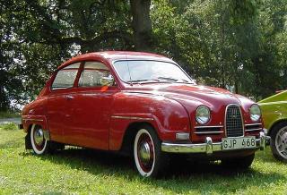 SAAB FRA 1964:SAAB 96 De Luxe var en videreutvikling av SAAB 93. Foto: WIKIMEDIA