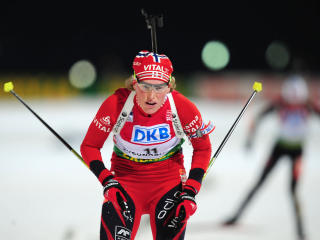 �PNET BRA: Tora Berger skj�t feilfritt for Norge, og vekslet som nummer �n. Det holdt ikke helt inn. Foto: KIM JAE-HWAN / AFP.