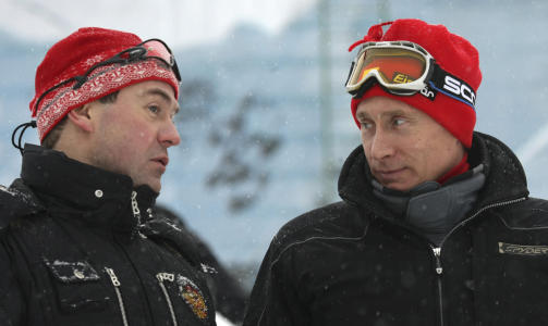 TIL KAMP MOT DOPING: Dimitrij Medvedev tok over for Vladimir Putin som Russlands president i fjor. Foto: Ria Novost/Reuters/Scanpix