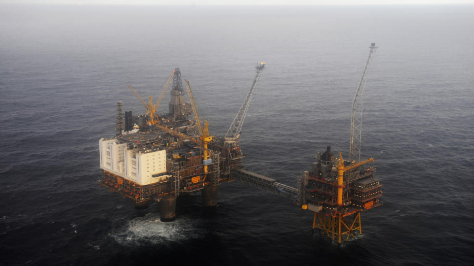 GASSLEKKASJE: Det ble beg�tt regelbrudd under lekkasjen p� Oseberg. Foto: Marit Hommedal / SCANPIX