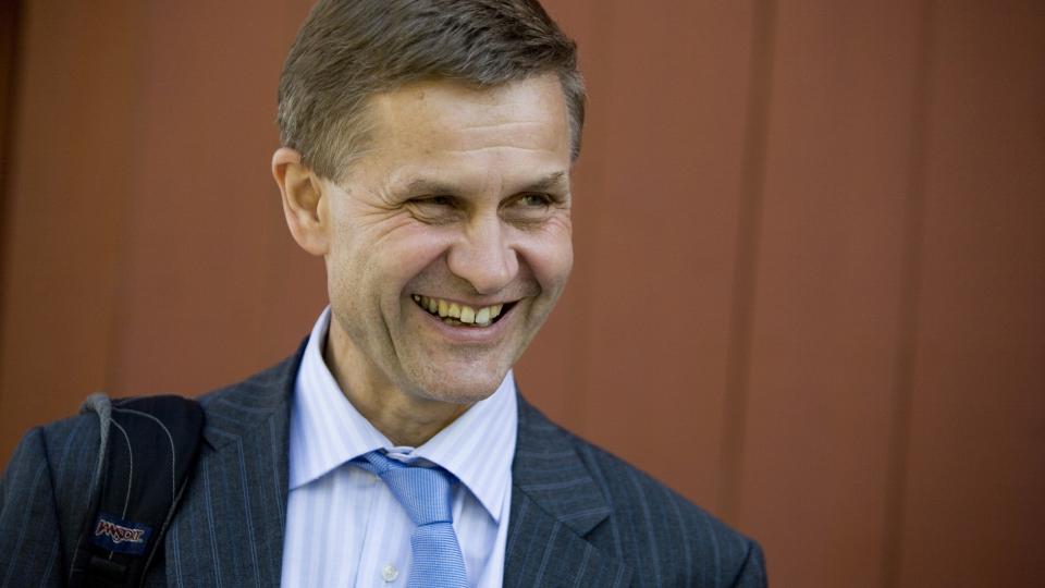 SP�R MILJ�HELOMVENDING FRA USA: Milj�vernminister Erik Solheim liker det han h�rer fra Obama.
Foto: Sara Johannessen / SCANPIX .
