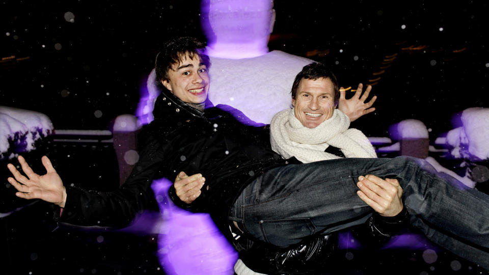 STOR FAN: Petter Stordalen er full av lovord om Alexander Rybak. -Gi jernet i kveld, oppfordrer milliard�ren. Foto: Mette M�ller