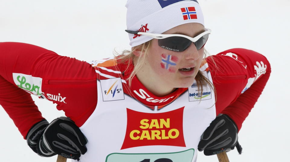 GOD DEBUT: Ingvild Flugstad �stberg fikk sin VM-debut i lagsprint, og ble sammen med Astrid Uhrenholdt Jacobsen nummer fem.
Foto: Lise �serud / SCANPIX