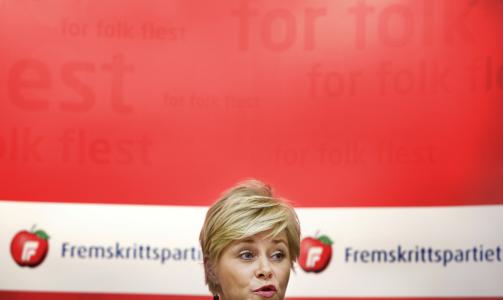 - IKKE SKREMSELSPROPAGANDA: - Dette er ikke skremselspropaganda. Dette er en hverdag som ikke f�r komme til Oslo, sier Siv Jensen. Foto: SCANPIX