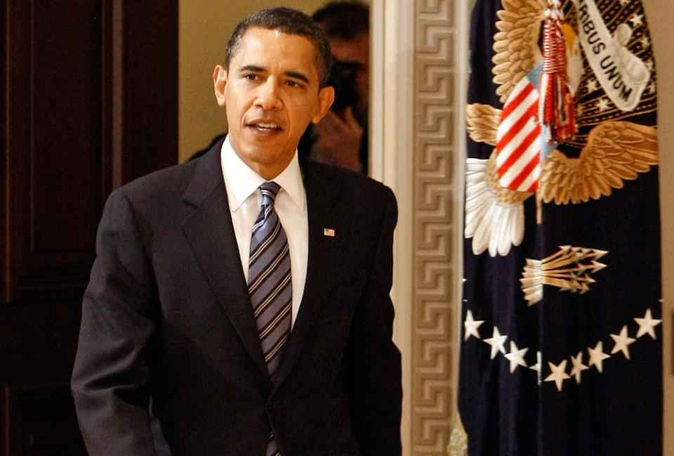 SLUTT P� KRIGEN? I sin tale til nasjonen annonserte Obama at han snart skal presentere en plan for � ende krigen i Irak. Den planen kan revurderes dersom volden �ker. Foto: SCANPIX/Chip Somodevilla/Getty Images/AFP
