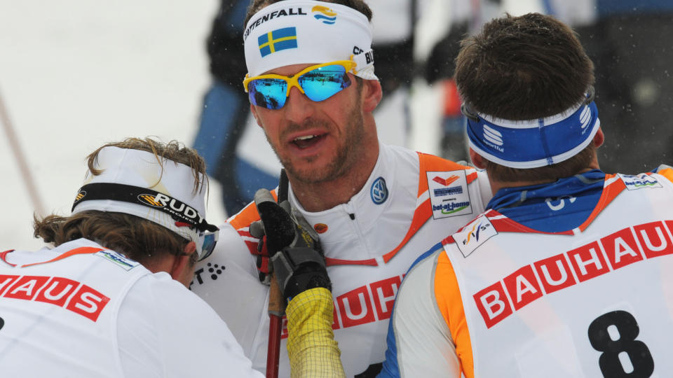 SYK: Anders S�dergren mister dagens stafett etter � ha p�dratt seg mageproblemer, feber og hodepine. Foto: SCANPIX / AFP PHOTO / JANEK SKARZYNSKI