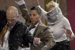 HJELP, JEG ER MED I ET JAPANSK GAME-SHOW:  Programmet er det som sees mest i opptak p� TV3 i �r. Foto fra TV3