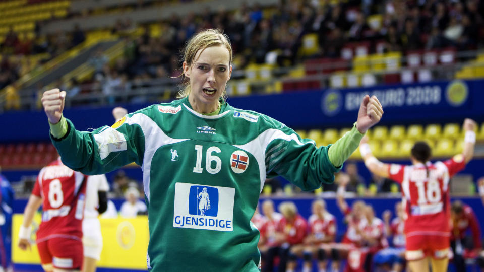 STORSPILTE: Katrine Lunde Haraldsen bidro til at Viborg er sikret semifinale i mesterligaen. Her fra h�ndball-EM.
Foto: Gorm Kallestad  / SCANPIX