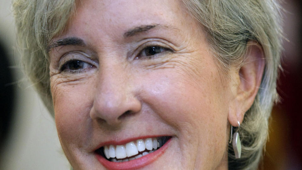 NY HELSEMINISTER: Kansas-guvern�r Kathleen Sebelius. Foto: Bill Pugliano/Getty/AFP/Scanpix