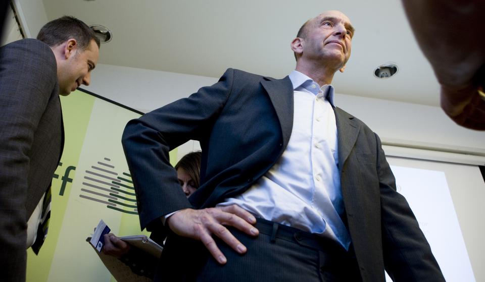 REFSER BANKENE: Leder Christian Dreyer i Eiendomsmeglerforbundet.
Foto: Berit Roald / SCANPIX