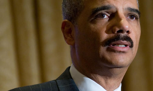 GJ�R ENDRINGER: Eric Holder. Foto: AFP PHOTO/Saul LOEB/Scanpix