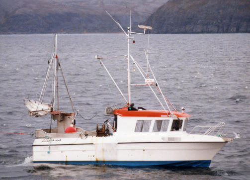 SAVNET: �Marina� med �n mann om bord ble i g�r meldt savnet utenfor And�ya. Foto: Arild Engelsen/Skipsfoto