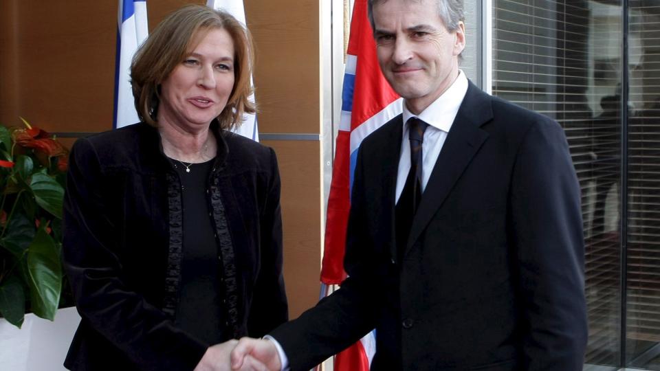 M�TE: Israels utenriksminister Tzipi Livni sier landet igjen vil angripe Gaza dersom Hamas ikke tar hintet. S�ndag m�tte hun Norges utenriksminister Jonas Gahr St�re som deltar p� giverlandskonferaen for Gaza. Foto: Scanpix/EPA
