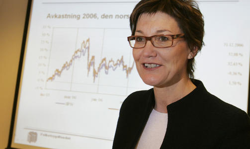 KUNNE V�RT VERRE: Det mener i hvert fall direkt�r Olaug Svarva ved Folketrygdfondet, som ogs� kaller fondets forvaltning �betryggende�. Foto: TERJE BENDIKSBY / SCANPIX