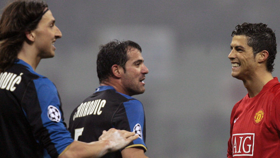 STJERNEKRIG: I neste uke m�tes Manchester Uniteds Ronaldo og Inters Zlatan Ibrahimovic og Dejan Stankovic igjen. Foto: Alessandro Garofalo/Reuters/Scanpix