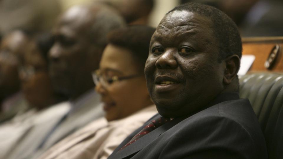 I TRAFIKKULYKKE: Morgan Tsvangirai. Foto: AP Photo/Tsvangirayi Mukwazhi/Scanpix