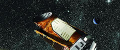 - HISTORISK: Nasas nye Kepler-teleskop skal g� i bane rundt sola de neste tre �rene - p� jakt etter planeter som likner v�r egen. Foto: Scanpix/AFP PHOTO/HO/NASA
