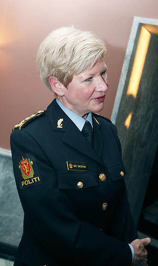 HAR TRO P� SIKTELSENE: Stasjonssjef ved Manglerud politistasjon Gro Smedsrud f�ler seg sikker p� at politiet har gjort godt arbeid med siktelsene i den alvorlige ranssaken. Foto: MORTEN HOLM/SCANPIX