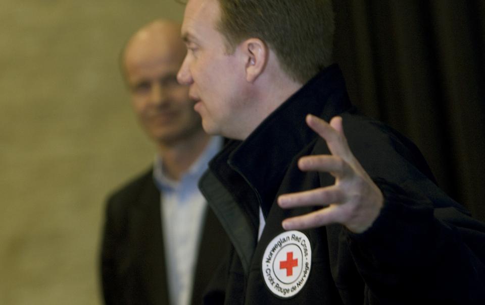 M� SPARE: I februar ble B�rge Brende presentert som ny generalsekeret�r i Norges R�de Kors. N� m� han og resten av organisasjonen kutte kostnader med opp til 60 millioner. Foto: Morten Holm / SCANPIX