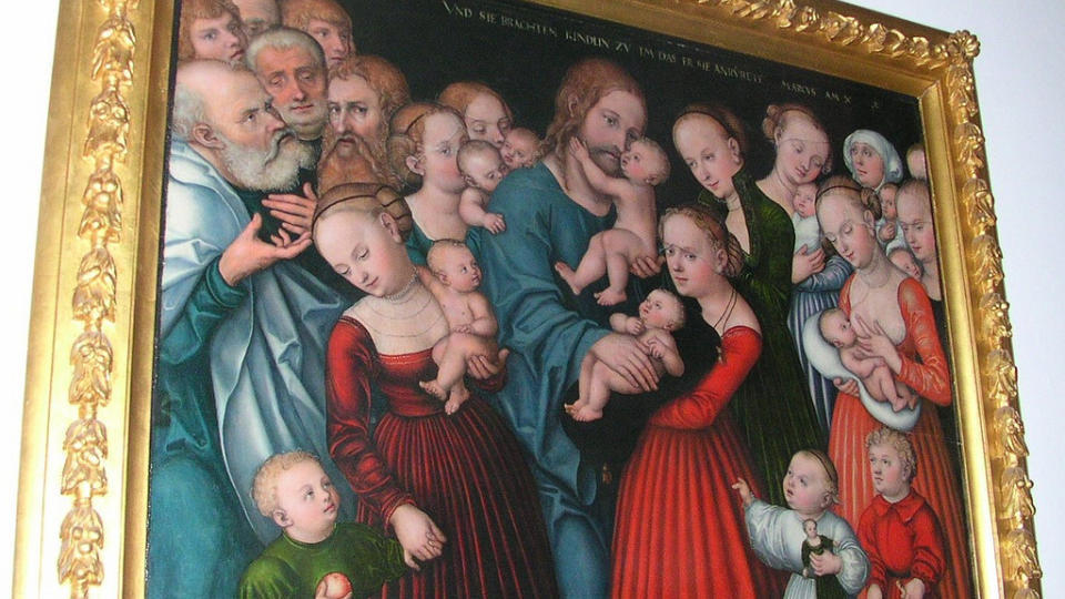 STJ�LET: Dette maleriet av Lucas Cranach den eldre, er stj�let fra Larvik kirke. Kunstekspert Gunnar Krogh-Hansen ansl�r verdien til � v�re mellom 15 og 20 millioner. Foto: Larvik Kirke