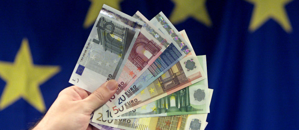 HARD VALUTA: Hvilken l�rdom skal man ta av finanskrisa n�r det gjelder sp�rsm�let om valutasamarbeid? Europiesk Ungdom mener norden trenger euro. Foto: SCANPIX