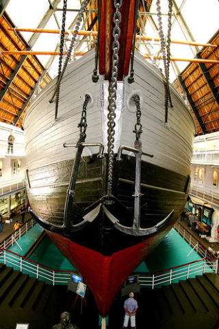 KJENT POLARSKUTE: P� Fram-museet st�r polarskuta Fram. Foto: photojenni: The Fram Museum/ Creative Commons