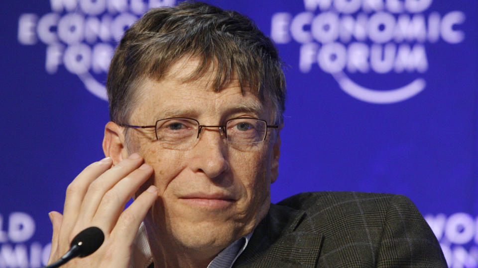 TILBAKE P� TOPPEN:  Men ogs� Bill Gates har f�tt smake finanskrisen. Foto: REUTERS/Denis Balibouse