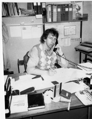 Kortvarig moro: Carl-Erik i 1987, som reportasjeleder
i Bladet Troms�.
