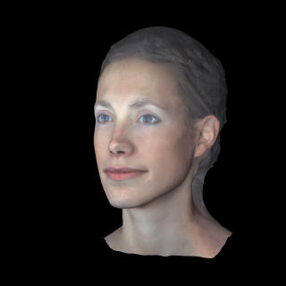 STEG 2: 3D-modellen har f�tt form og farger, og er sv�rt livaktig, nesten som et foto. Foto: EYETRONIC