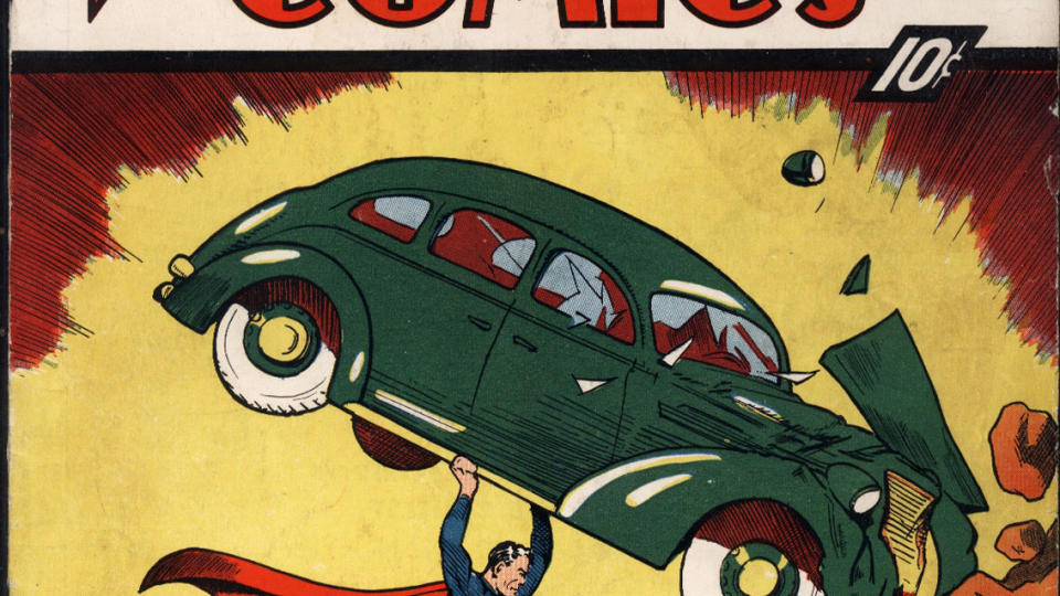  DET ALLER F�RSTE SUPERMANN-BLADET: Er solgt for svimlende to millioner kroner. Foto: Metropolis Collectibles/Scanpix