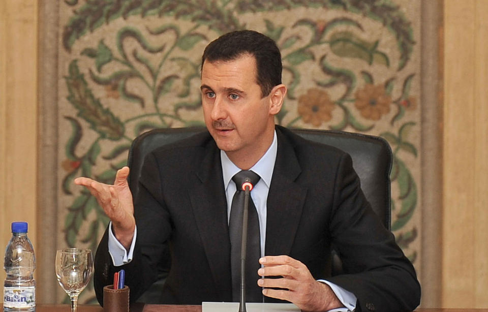 HAR TRO: Syrias president Bashar al-Assad  sier Obama har vist at han holder ord ved � stenge Guantanamo og planlegge uttrekning fra Irak. Foto: AFP/HO/SANA/SCANPIX