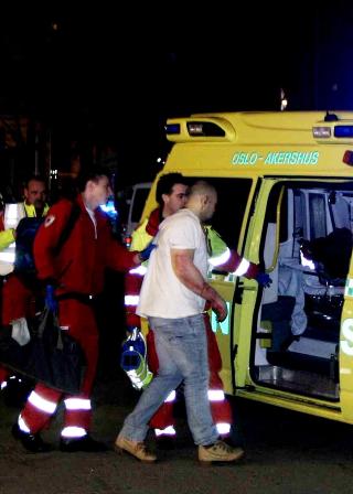 D�RVAKT SKUTT: En d�rvakt p� utestedet R� ble truffet i armen. Foto: ROGERIO SNARLI