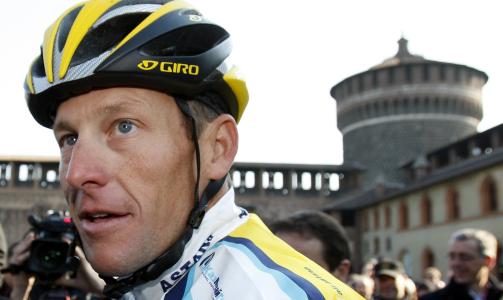 TILBAKE I EUROPA: Lance Armstrong syklet sitt f�rste l�p p� europeisk jord etter comebacket. Det endte med en 125.-plass for Astana-rytteren.Foto: SCANPIX/REUTERS/Alessandro Garofalo